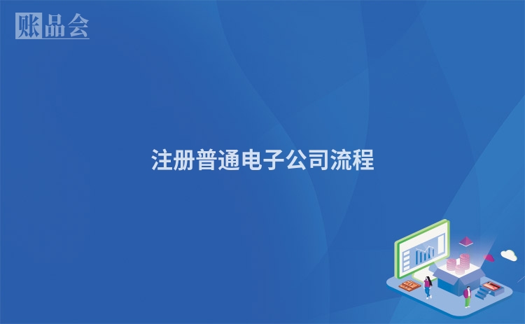 注册普通电子公司流程