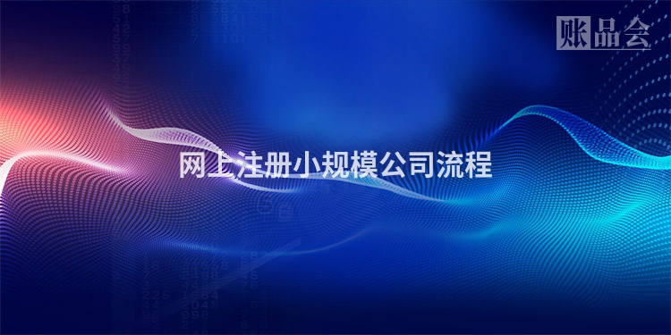 网上注册小规模公司流程